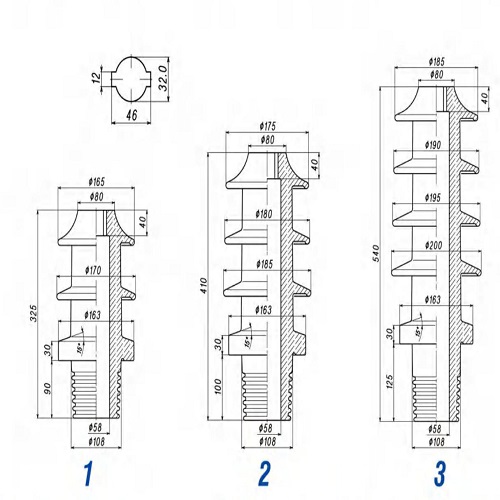Tansfomer bushing insulators DIN42533·10-20-30KV-1000A